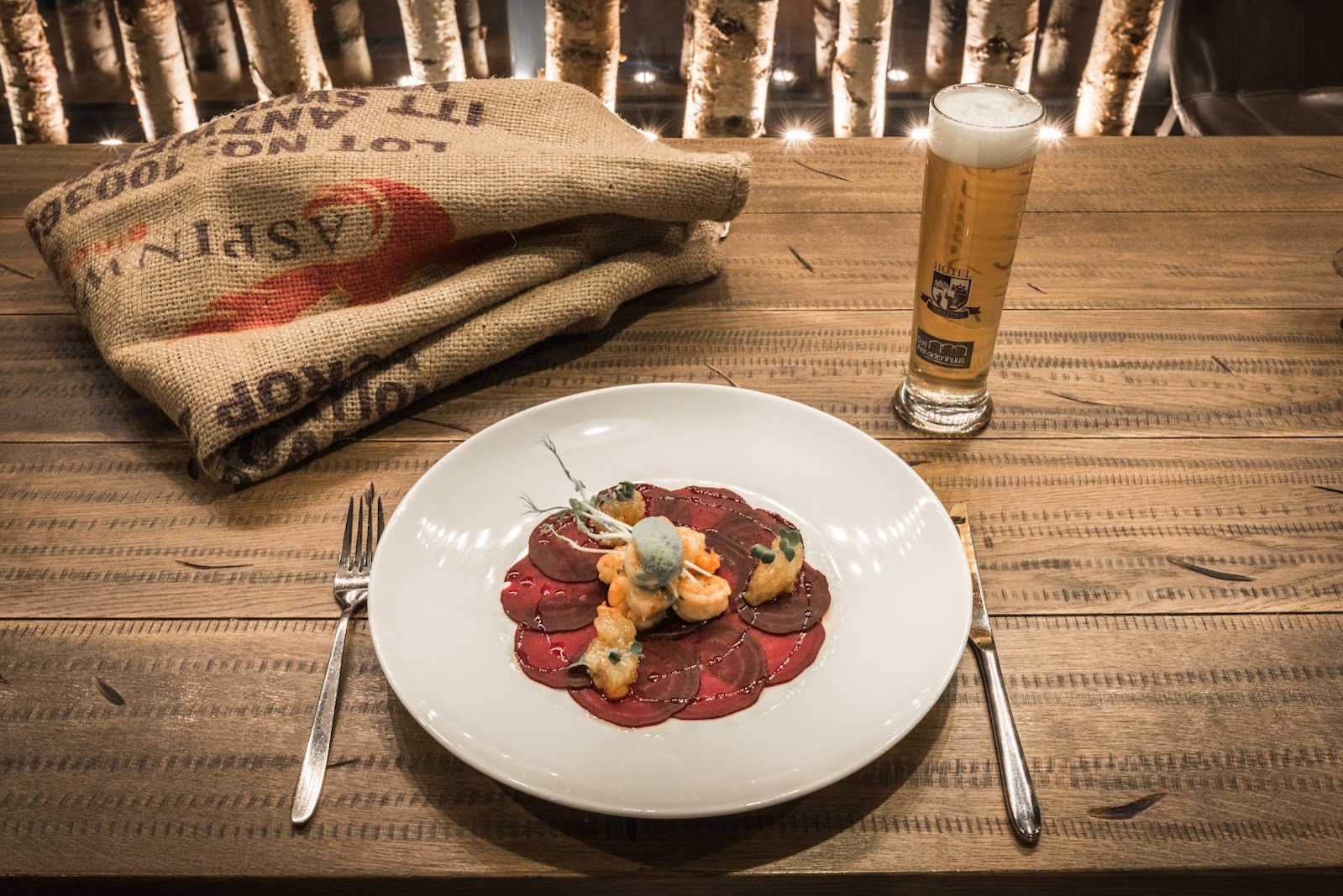 Flammkuchen im Restaurant